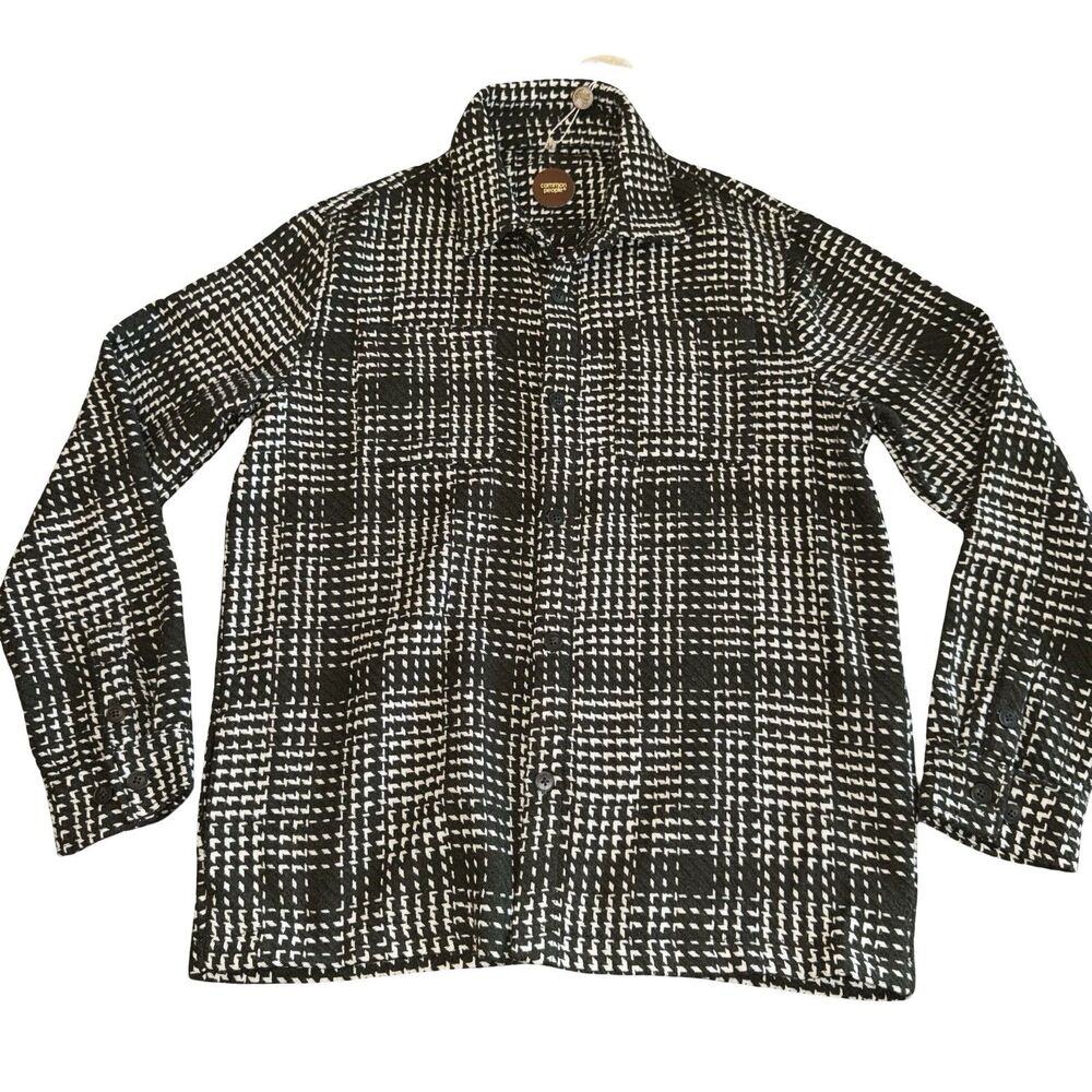 Common People Shirt Jacket Medium Green Granby Luxe Hybrid Plaid Heavyweight NWT